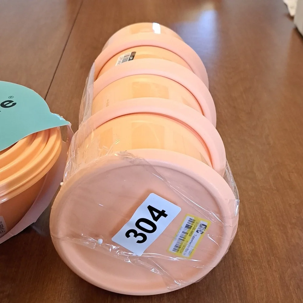 FLASH SALE Tupperware Peach Party Storage Set 7 Piece